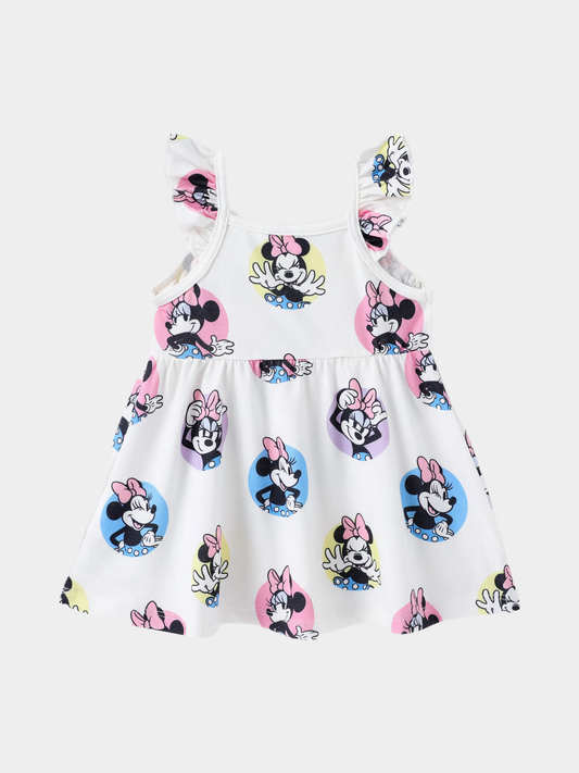 Girls' Disney Minnie Mouse Ruffle-Sleeve Summer Sundress (0-3 Years)