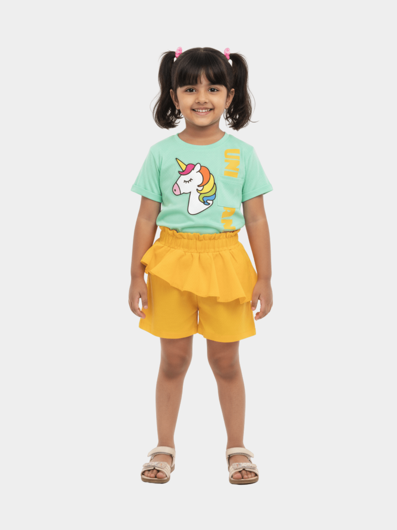 2 Piece Stylish Unicorn Set For Girl (6mths - 6yrs)