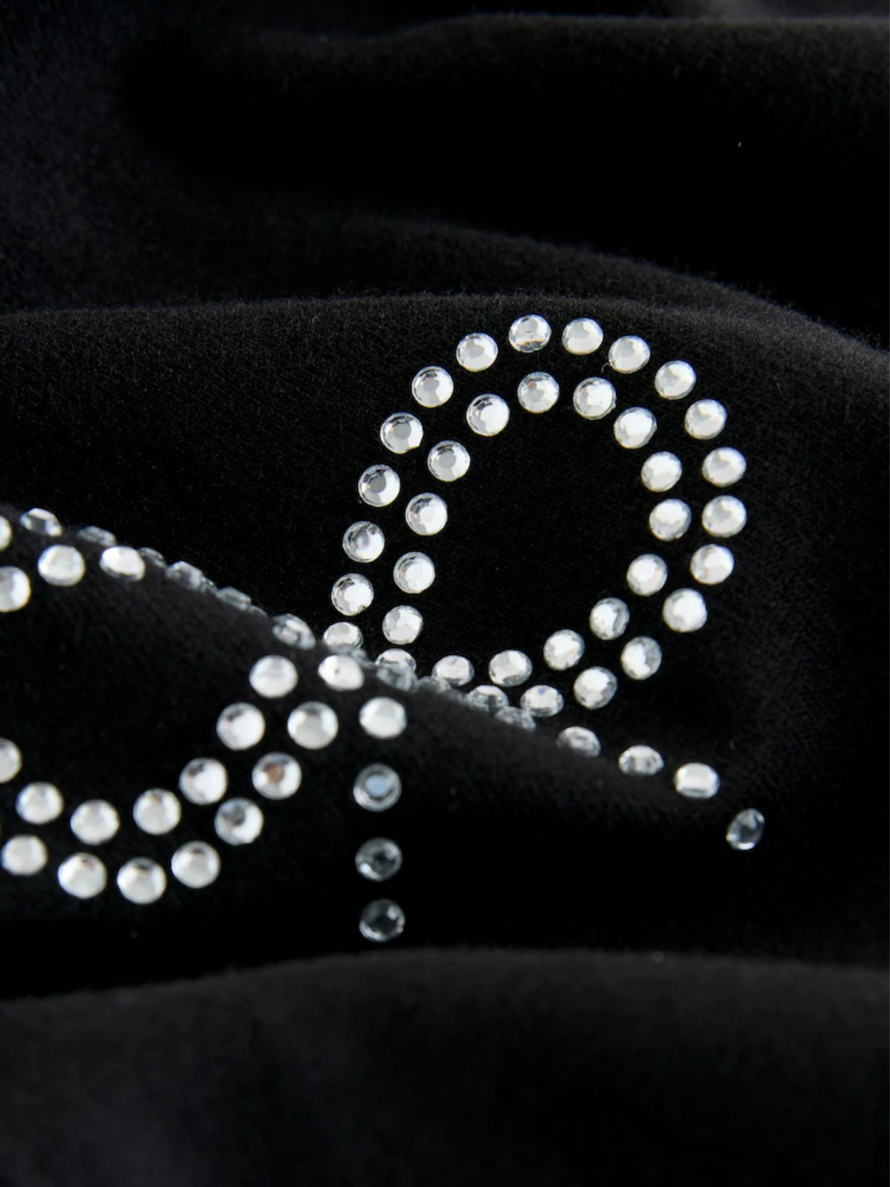 Kids Black Stone Bow Flared Long Pant (3yrs-12yrs)