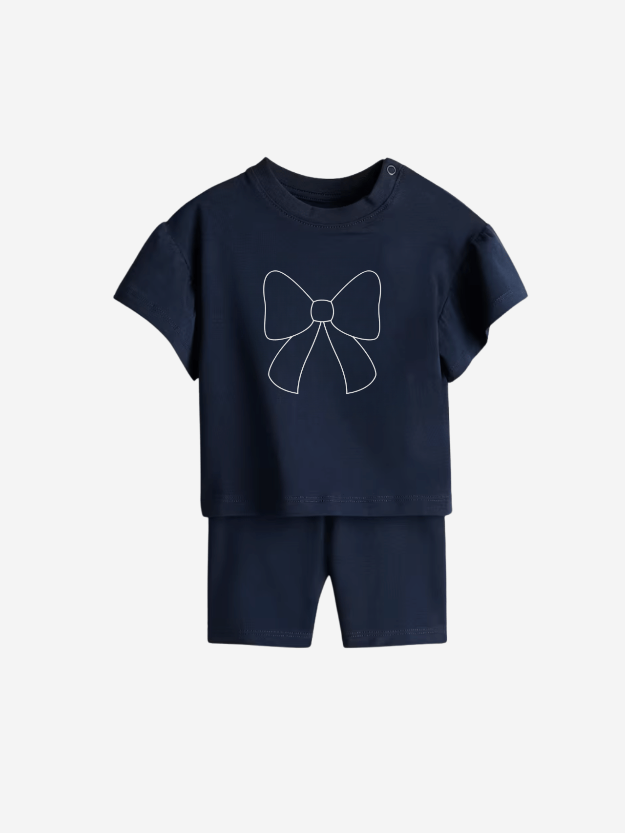 Baby 2 pcs Bow Printed T-shirt Set (0mths - 2yrs)