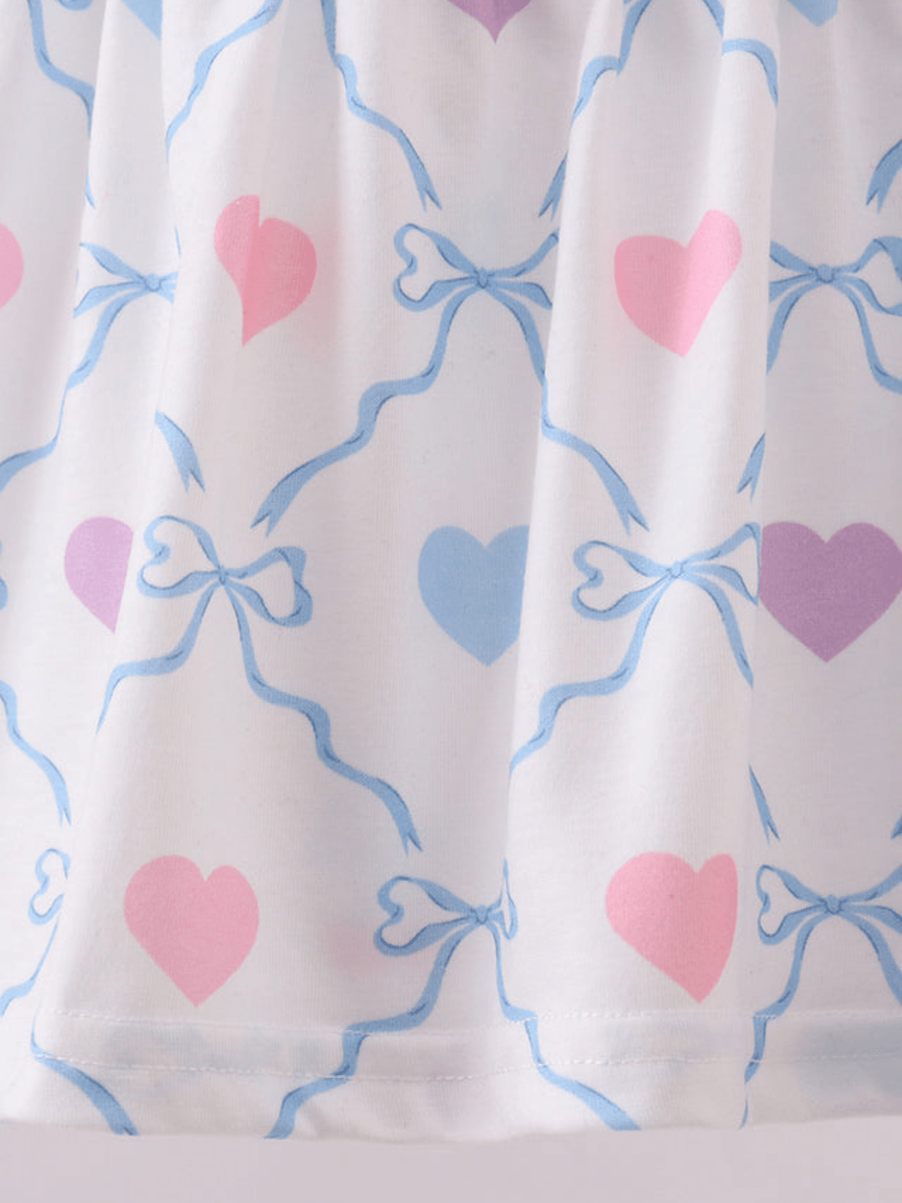 Baby Girls’ Pastel Heart Print Top and Pink Bloomer Set