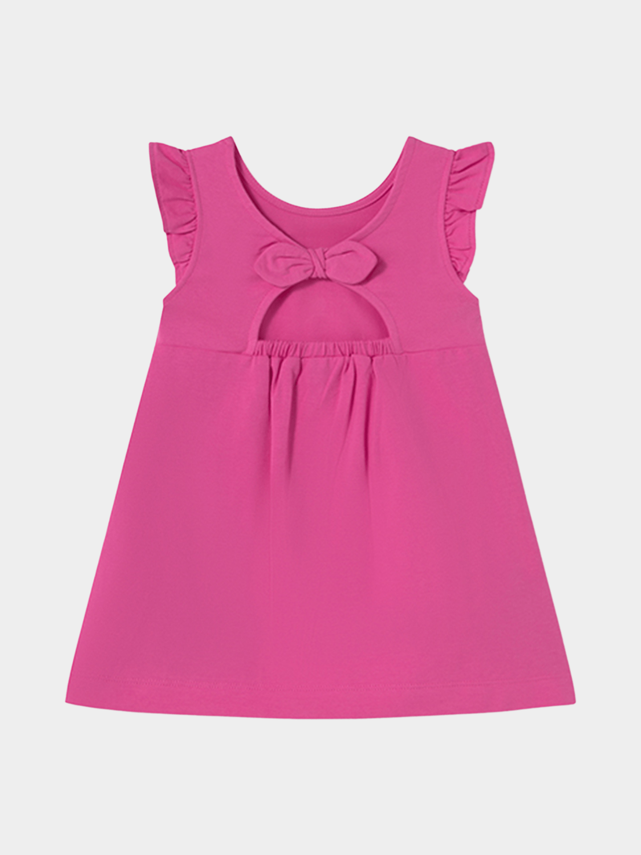 Baby Girls' Pink Mermaid and Turtle Flutter Sleeve Sundress