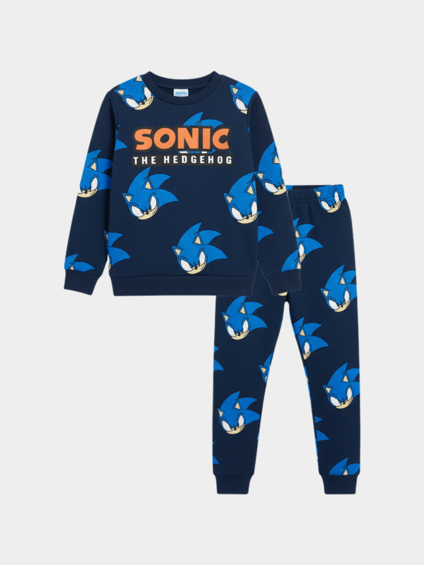Boys' Sonic The Hedgehog All - Over Print Sweatshirt & Joggers Winter Set