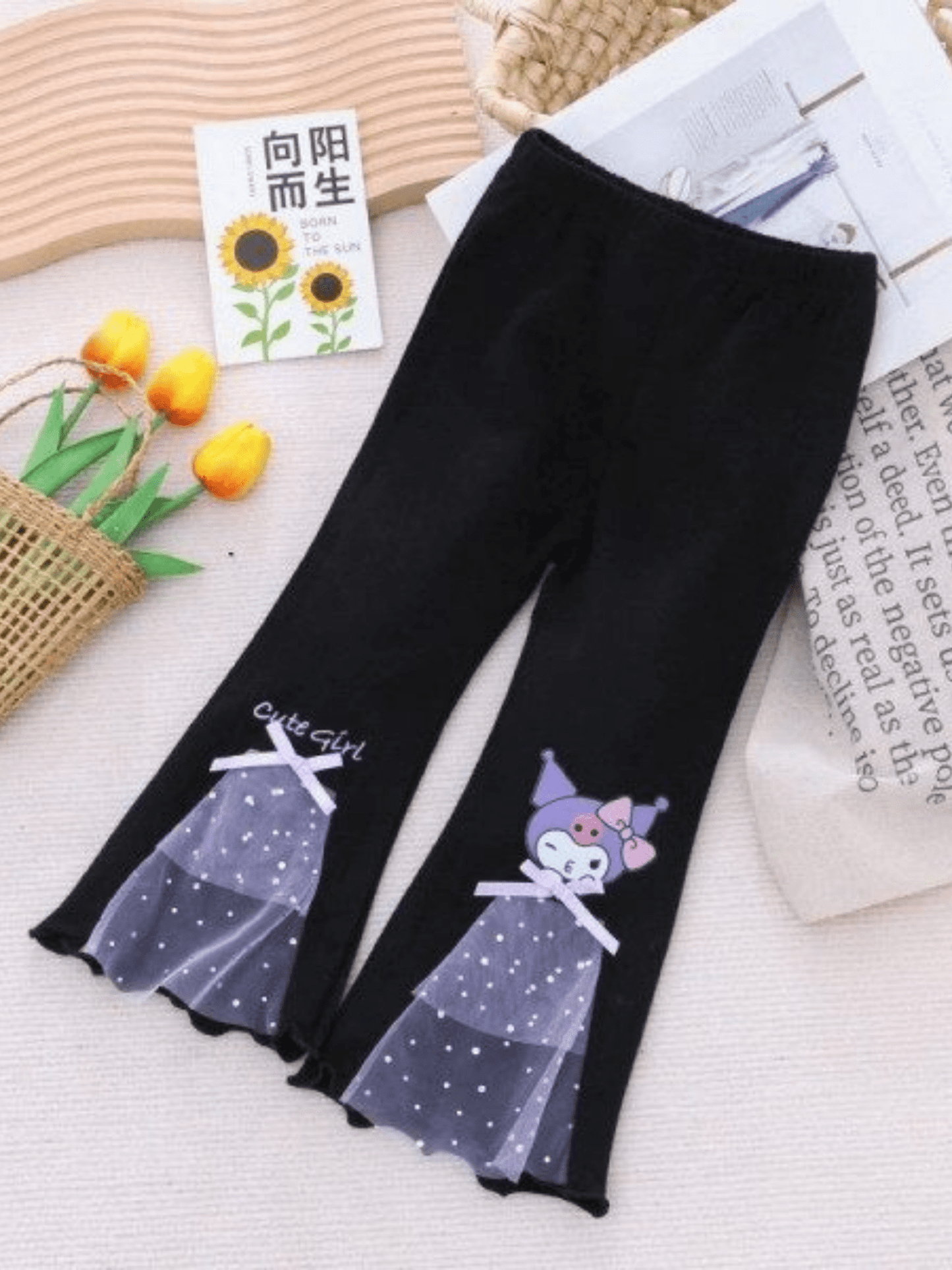 Girls Bunny Appliqué Flare Pant (3 - 12yrs)