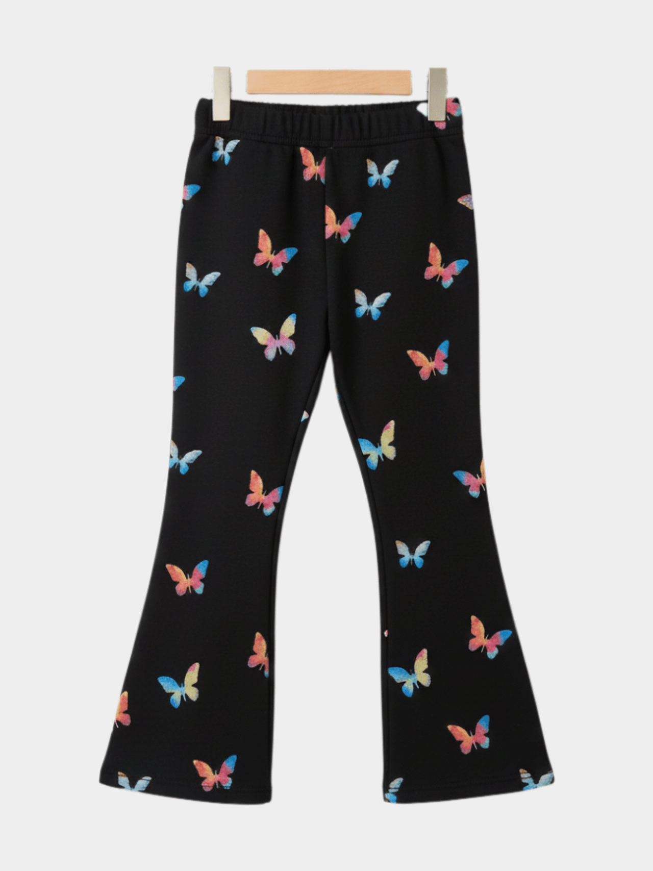 Girls' Butterfly Print Flared Sweatpants
