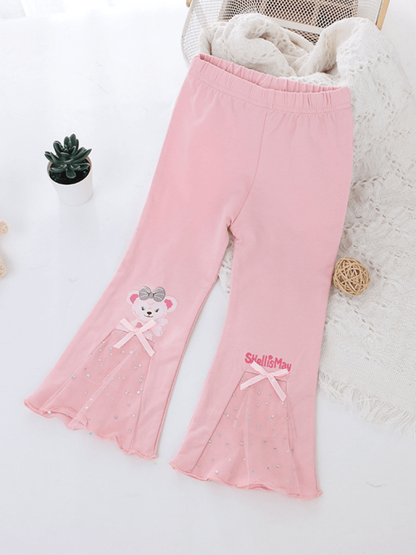 Girls ShellieMay Pink Flare Pant (3 - 12yrs)