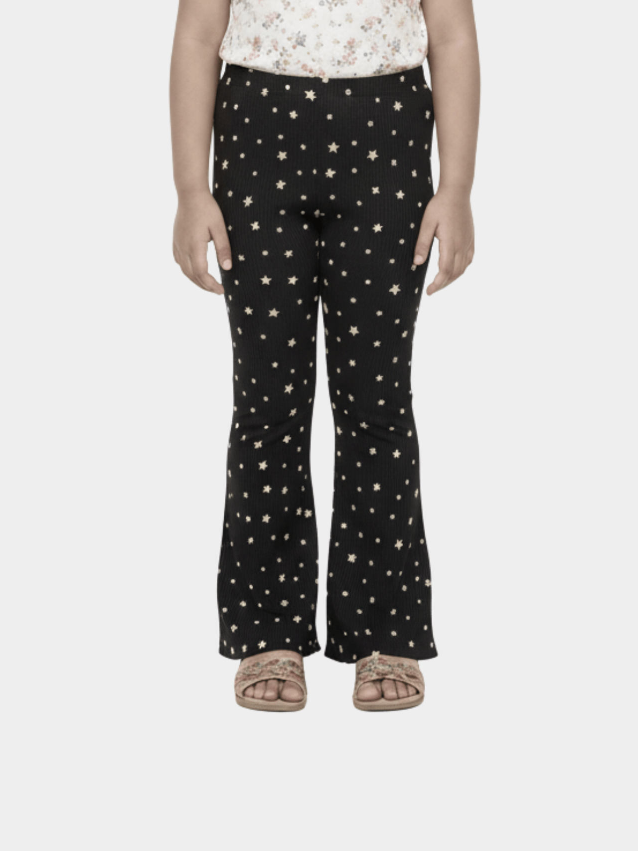 Kids Black Dot Printed Long Pant (3yrs - 12yrs)