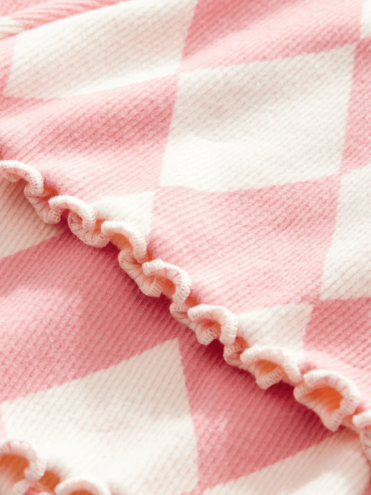 Kids Blush & White Gingham Pants (3yrs - 12yrs)