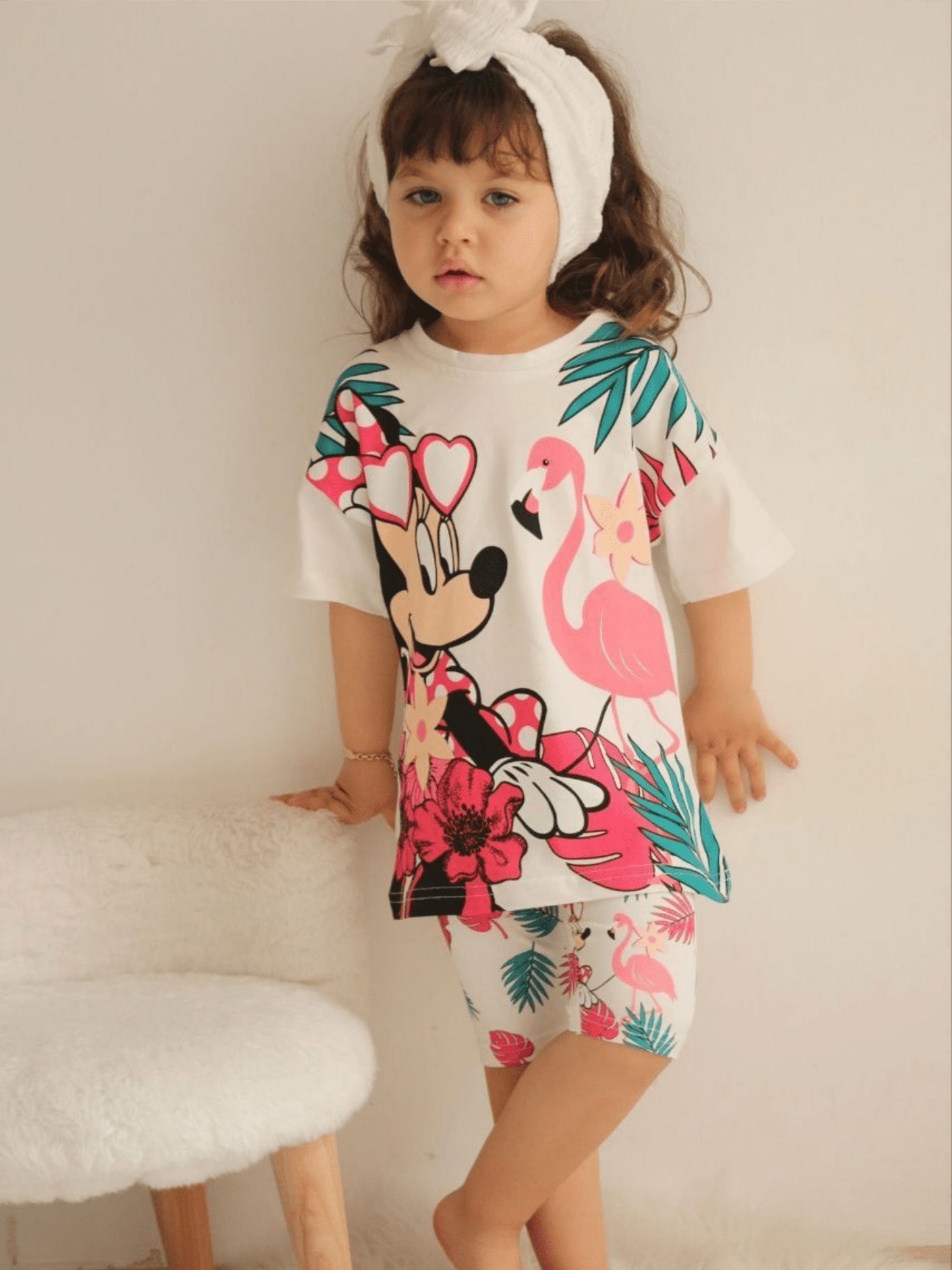 Kids Girls 2pcs Character Printed Set