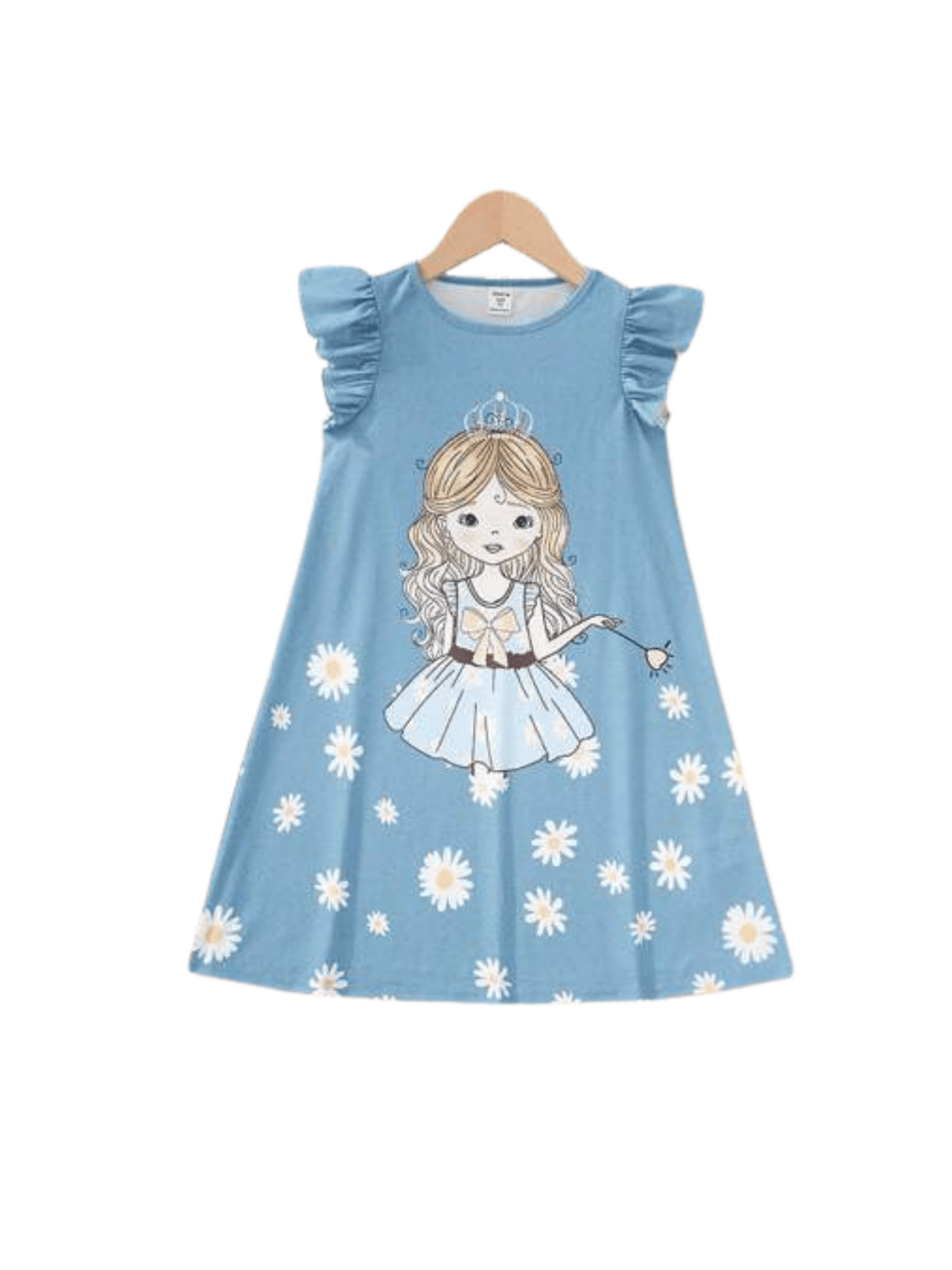 Kids Girls Doll Printed Dresses