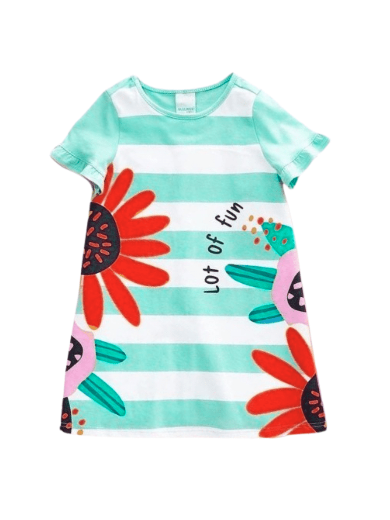 Kids Girls Flower Printed Dresses