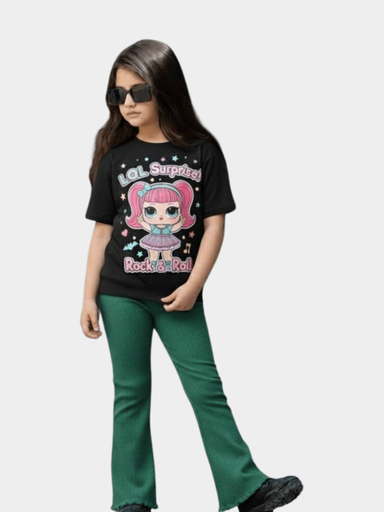 Kids Girls L.O.L. Surprise T-Shirt & Flared Long Pants Set