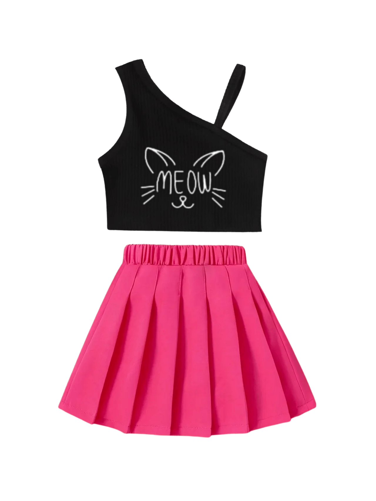 Kids Girls Stylish Skirt Set