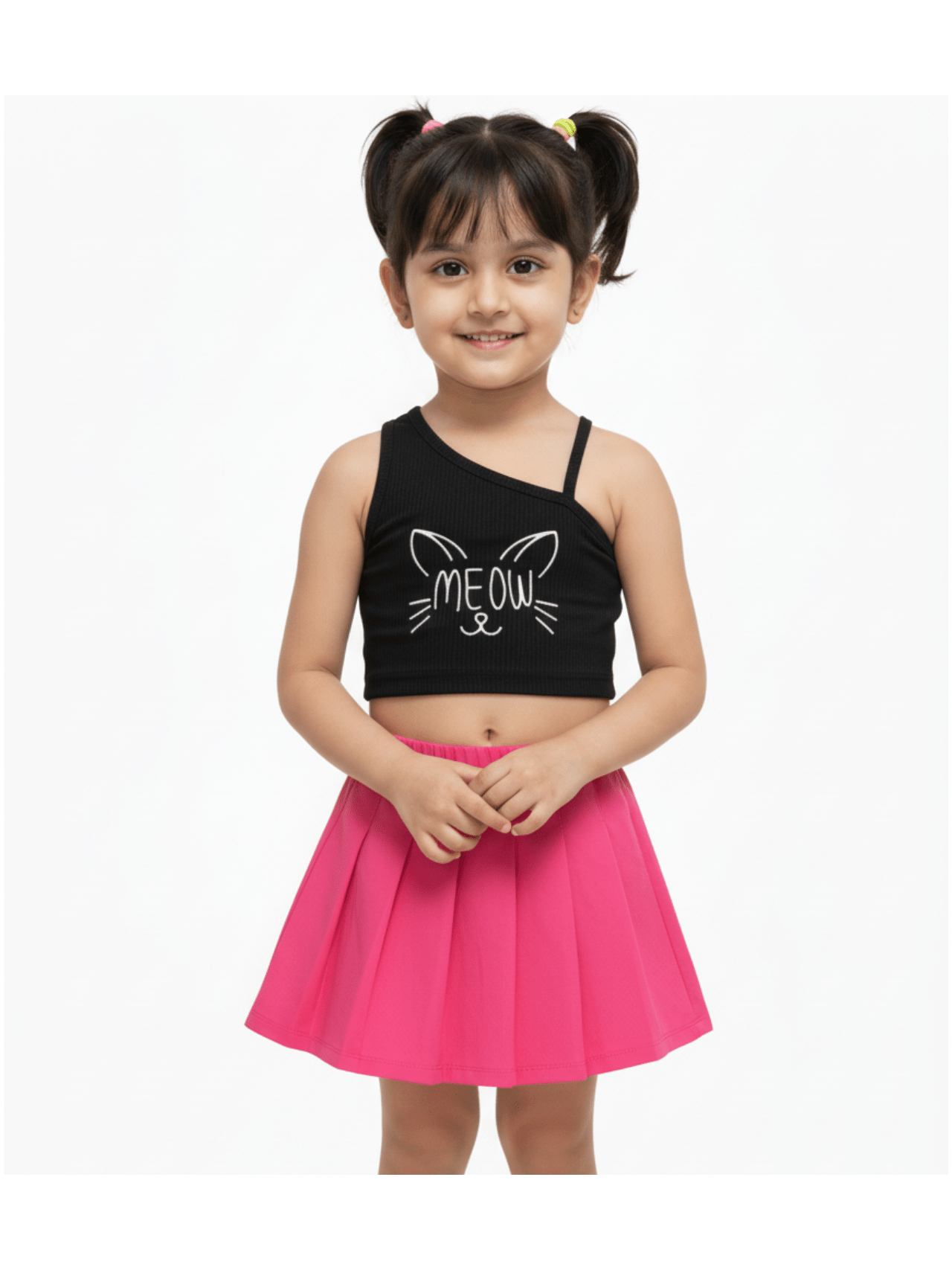 Kids Girls Stylish Skirt Set