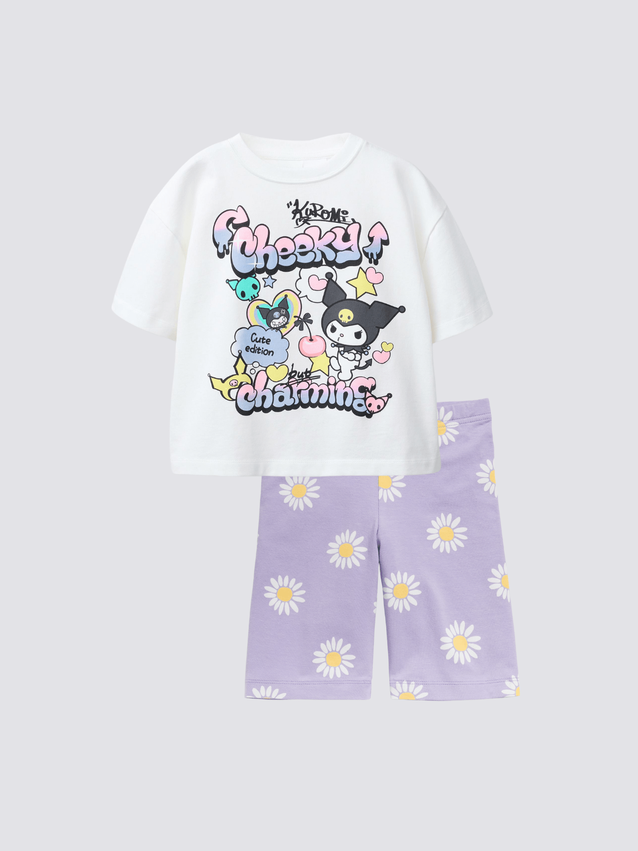 Kids Kuromi Cute Edition Stylish T-shirt Set (2yrs - 10yrs)