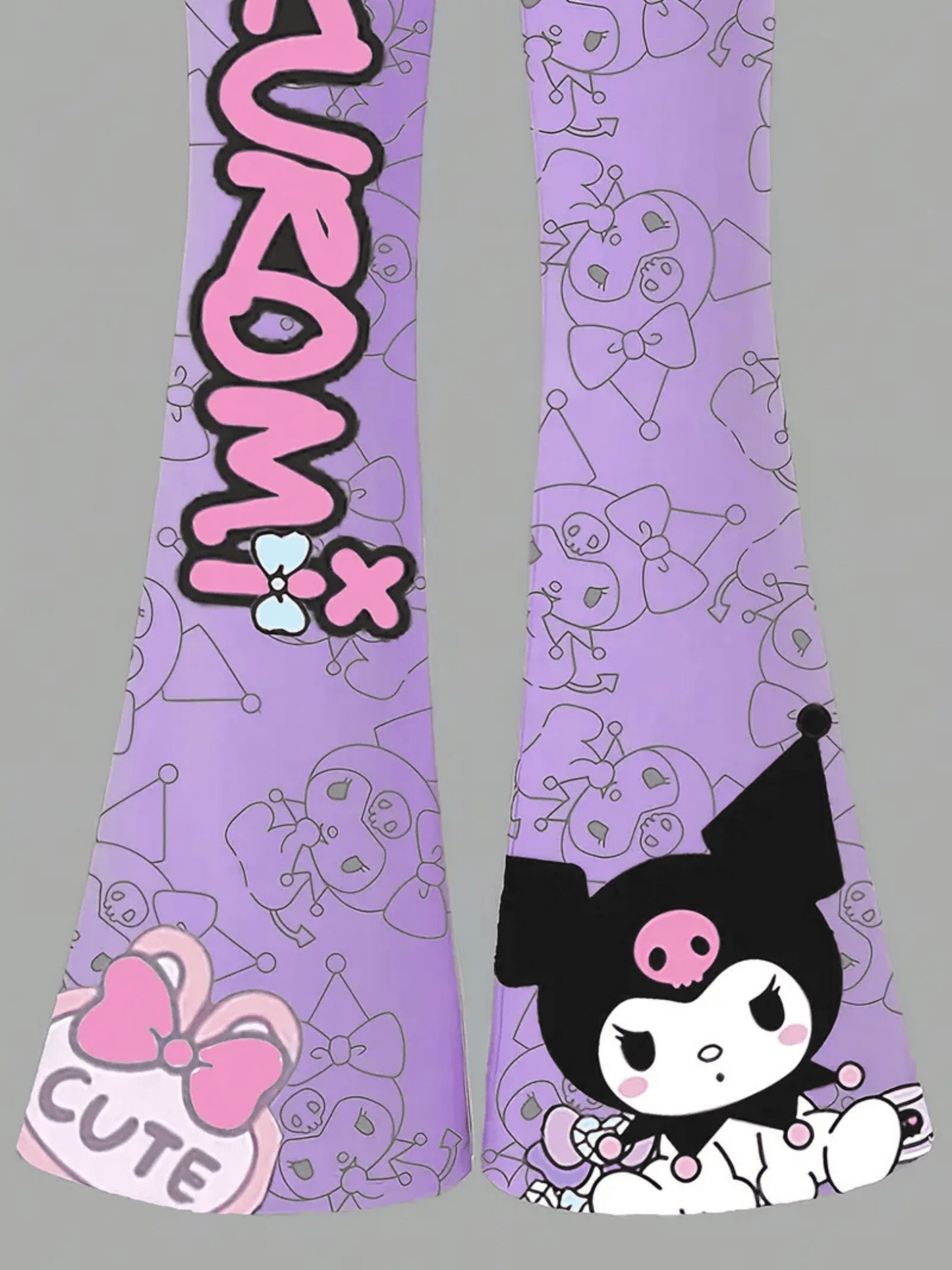 Kids Kuromi Printed Purple T-shirt Set (4yrs - 12yrs)