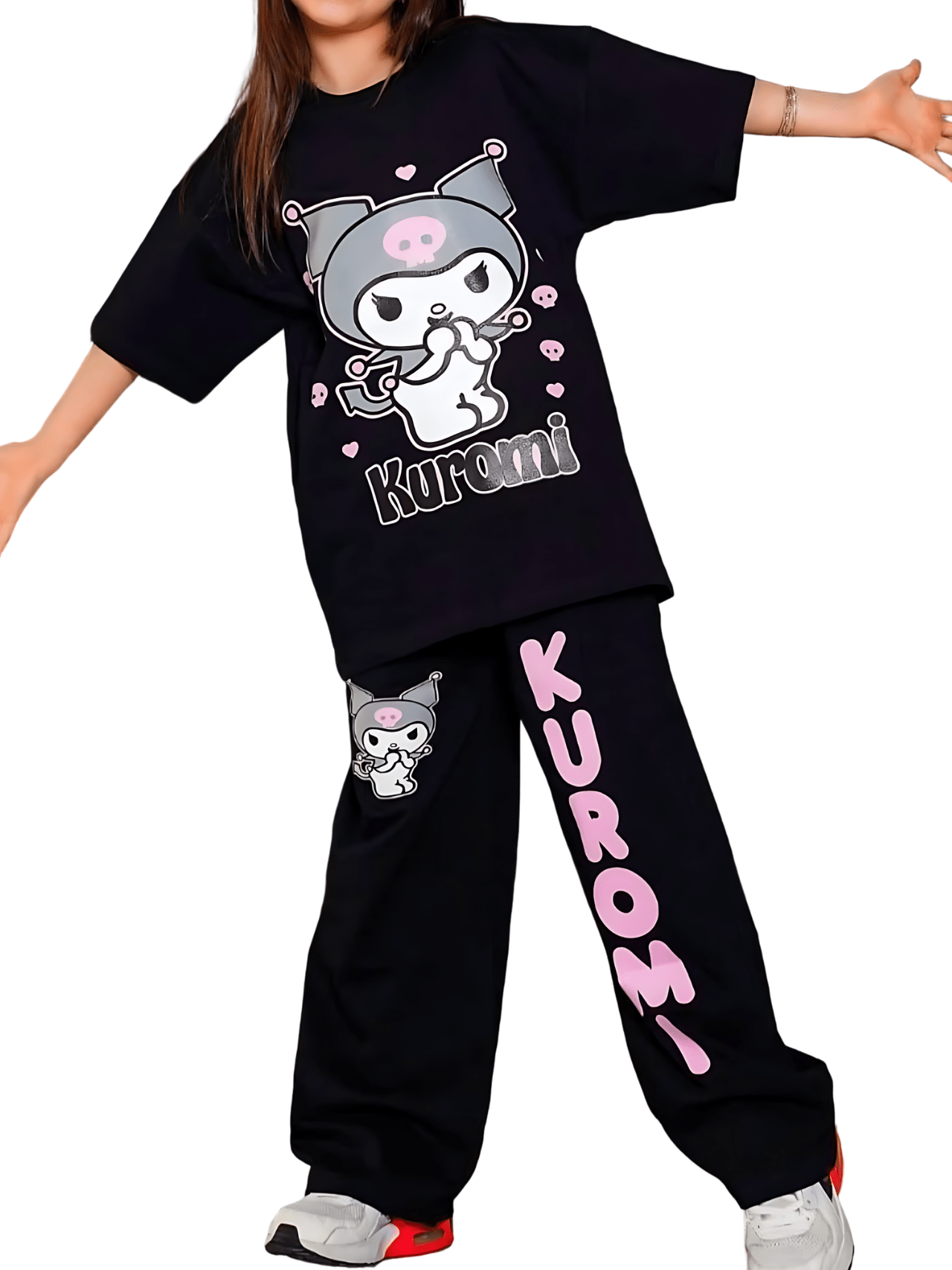 Kids Kuromi Stylish T-shirt Set (2yrs - 10yrs)
