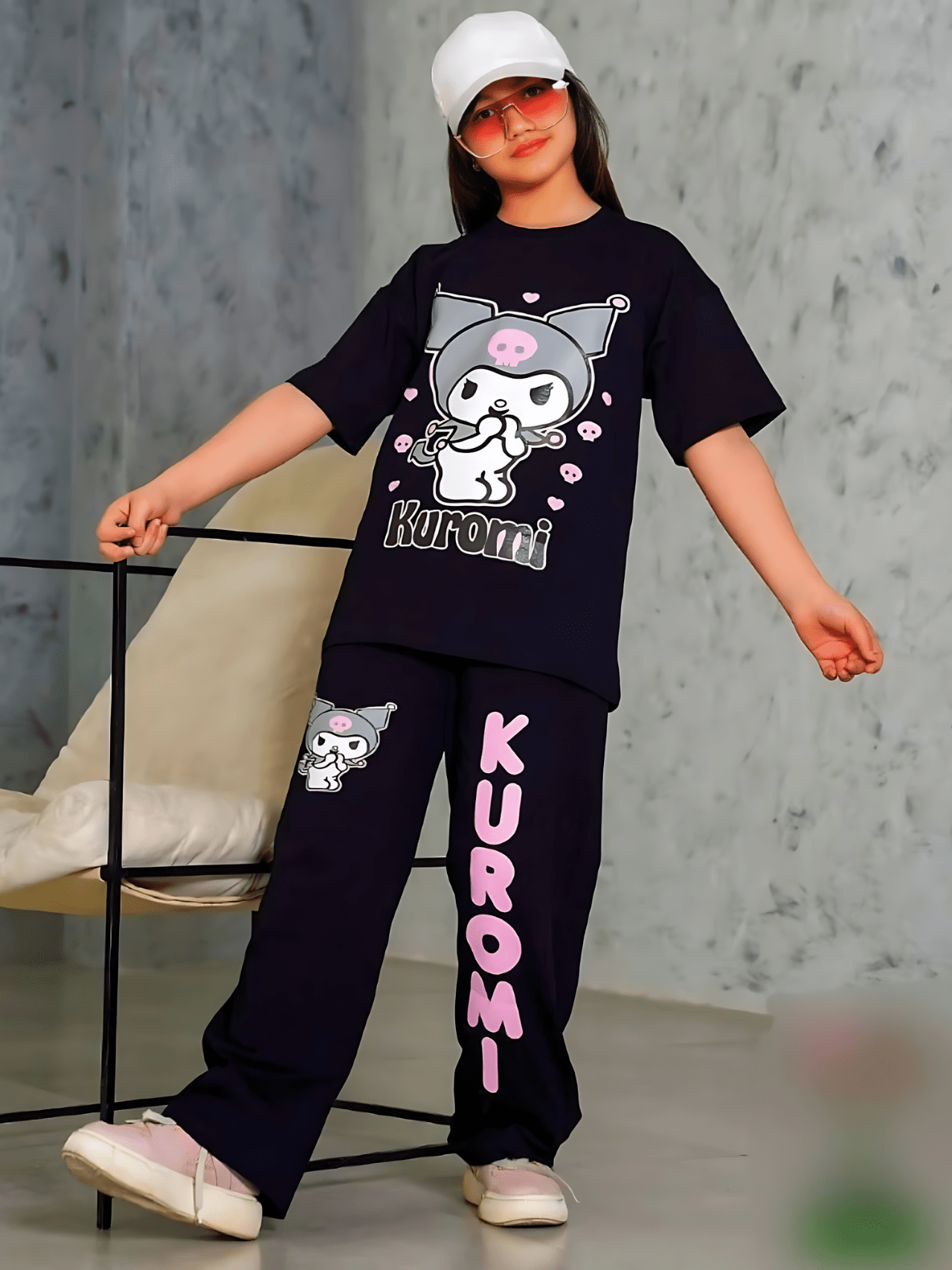 Kids Kuromi Stylish T-shirt Set (2yrs - 10yrs)