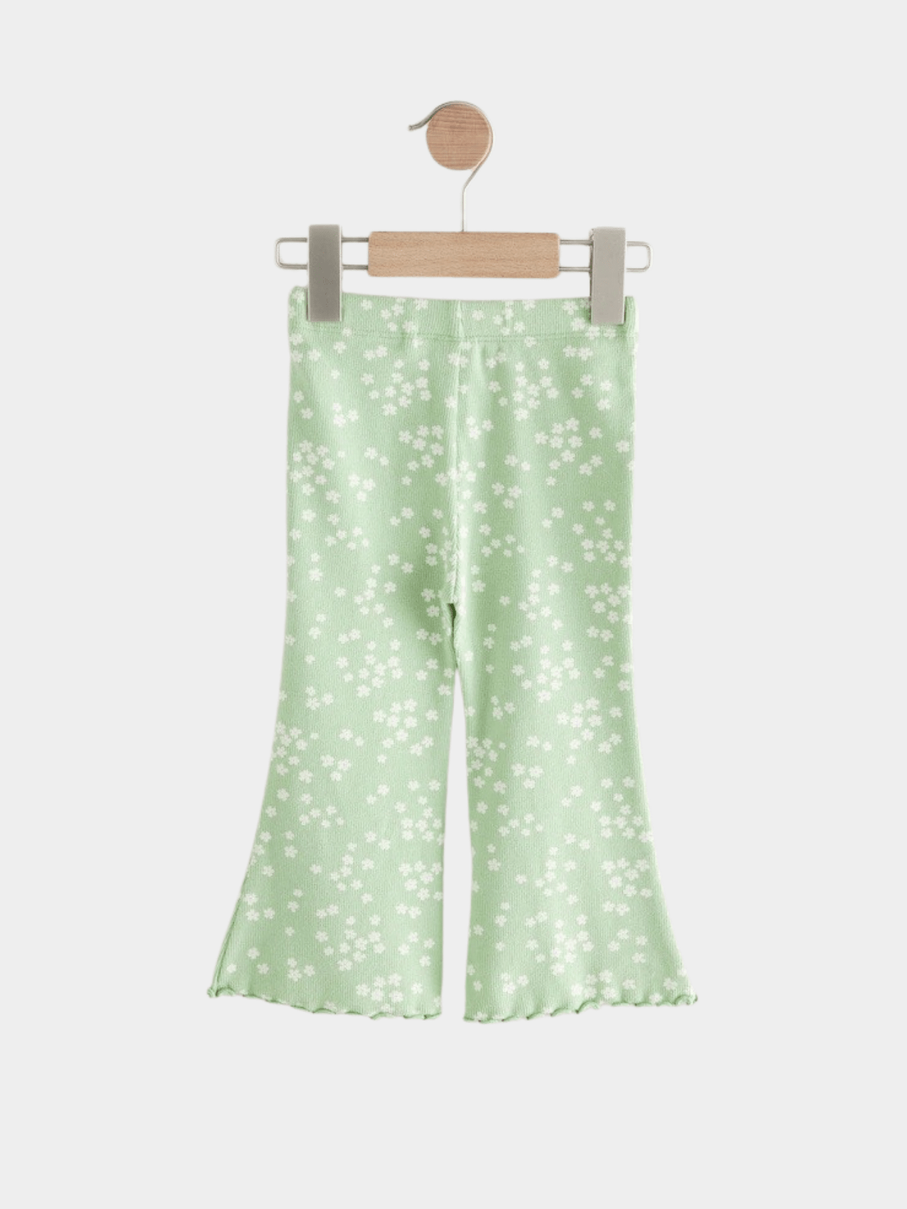 Kids Light Green Printed Flared Long Pant (3yrs - 12yrs)
