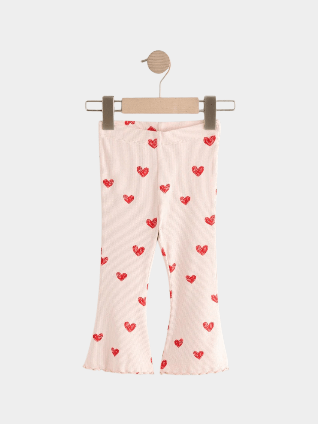 Kids Light Pink Love Printed Long Pant (3yrs - 12yrs)