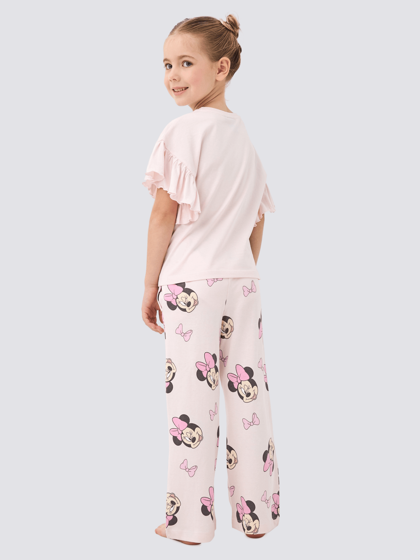 Kids Minnie Mouse Printed T-shirt & Long Pant Set (2yrs - 14yrs)