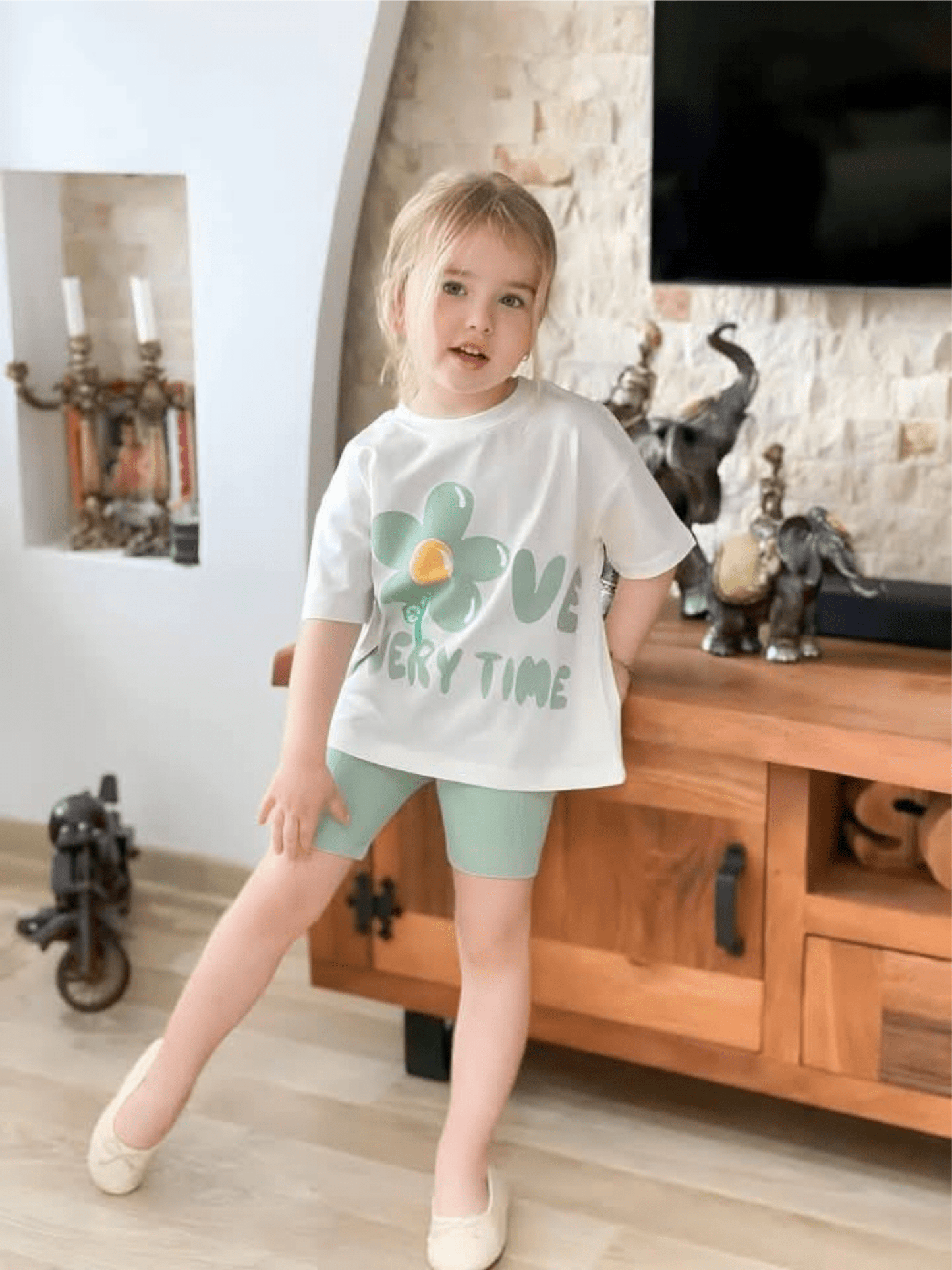 Kids Printed White Color T-shirt Set (6mths - 12yrs)