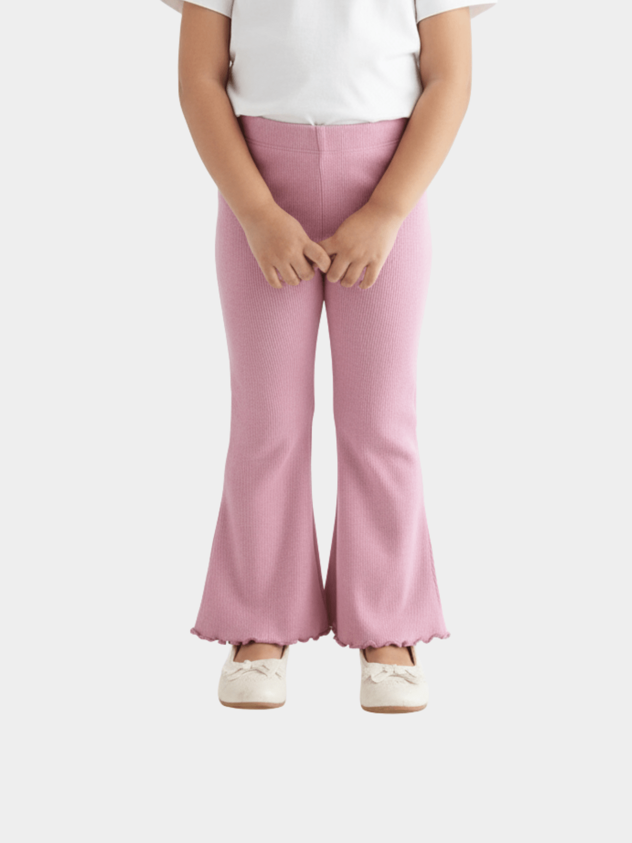 Kids Rosy Pink Flared Long Pant (3yrs - 12yrs)