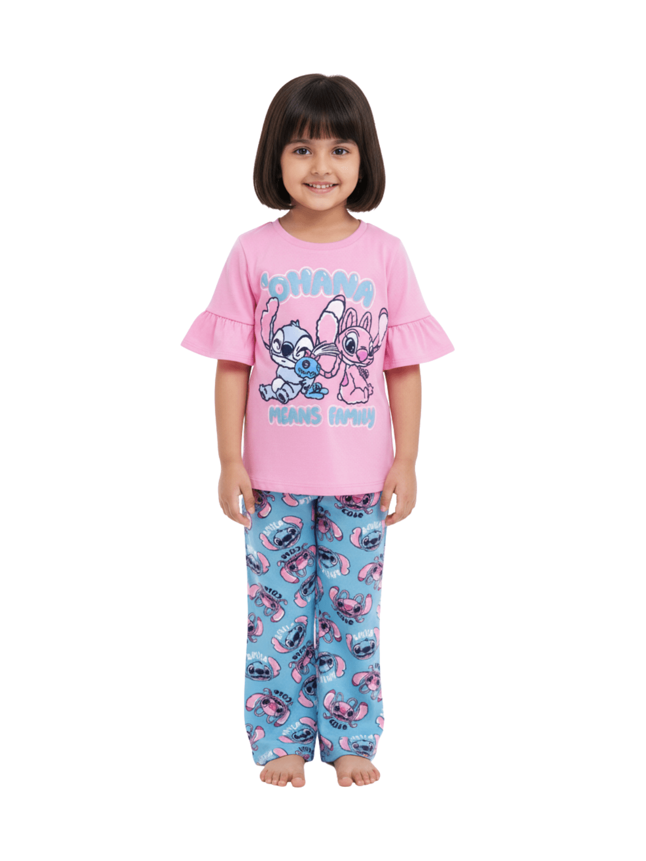 Kids Stitch Printed T-shirt & Pant Set (4yrs - 12yrs)
