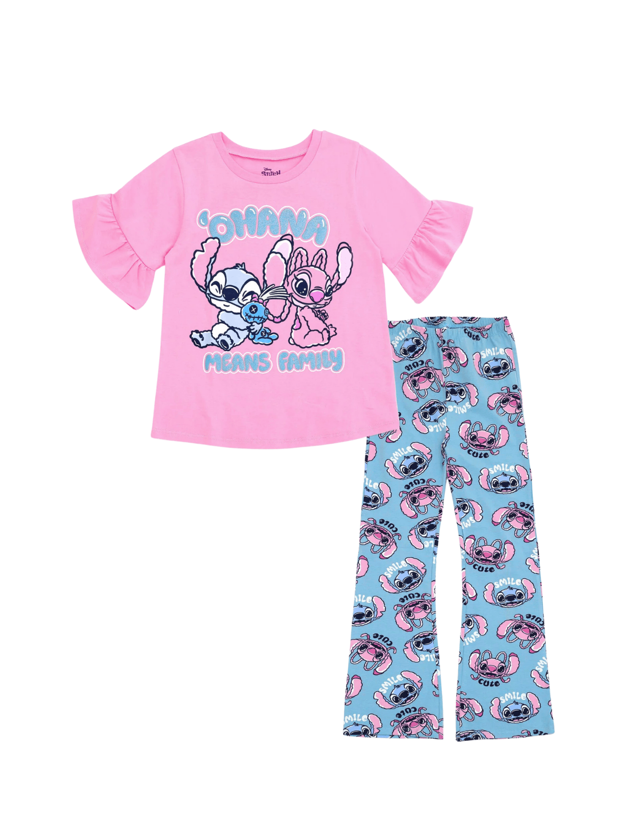 Kids Stitch Printed T-shirt & Pant Set (4yrs - 12yrs)