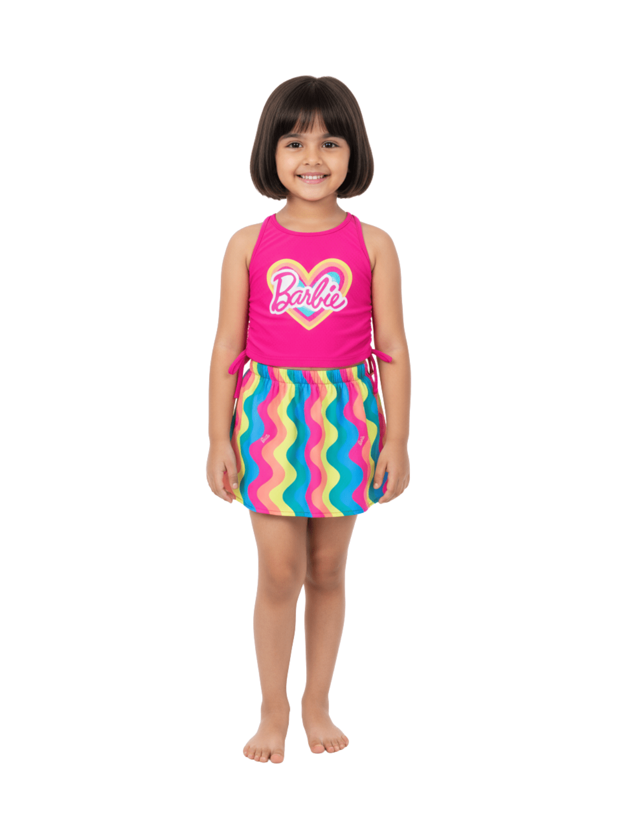 Kids Stylish Barbie Skirt Set ( 4yrs - 12yrs)