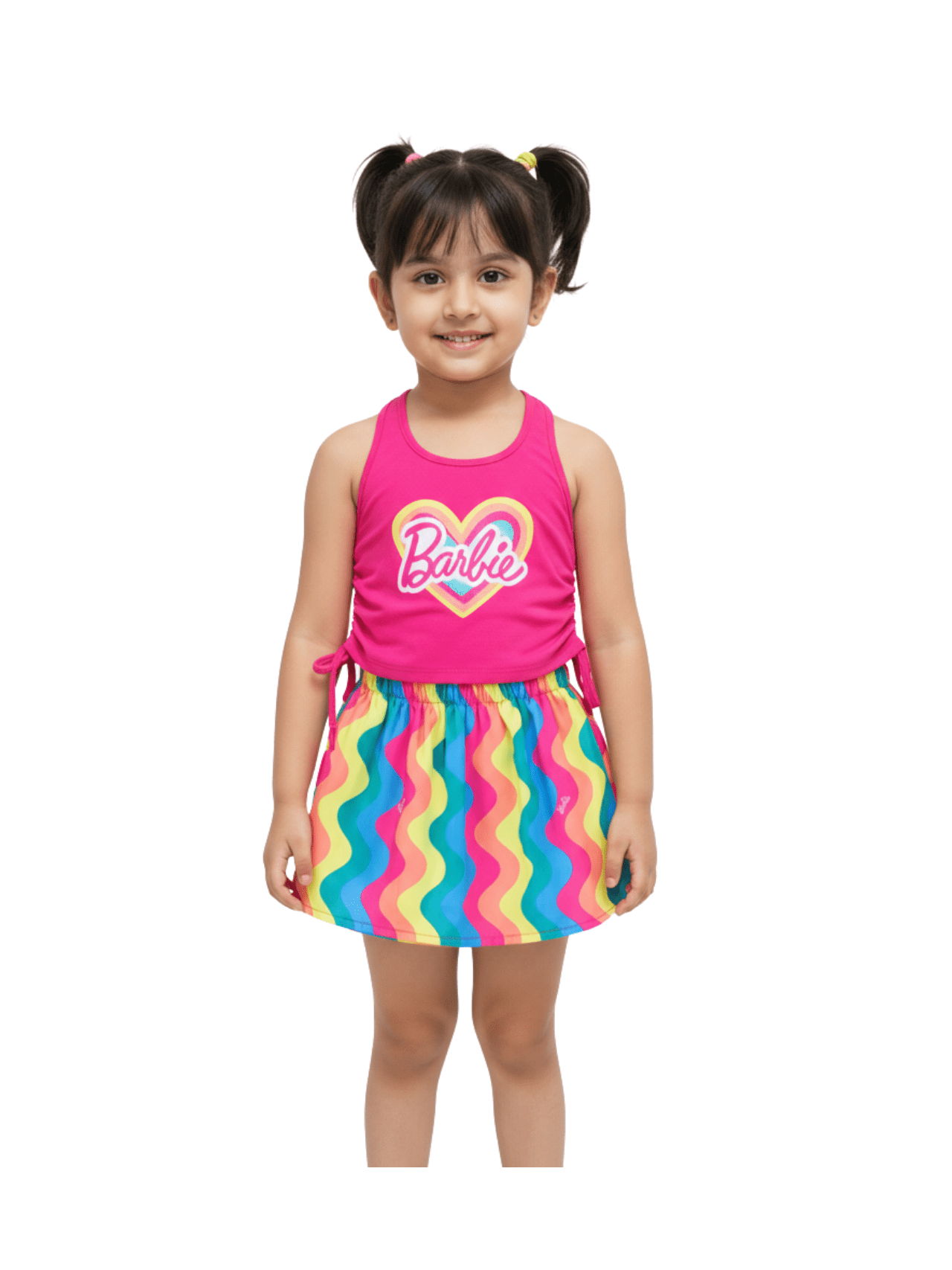 Kids Stylish Barbie Skirt Set ( 4yrs - 12yrs)