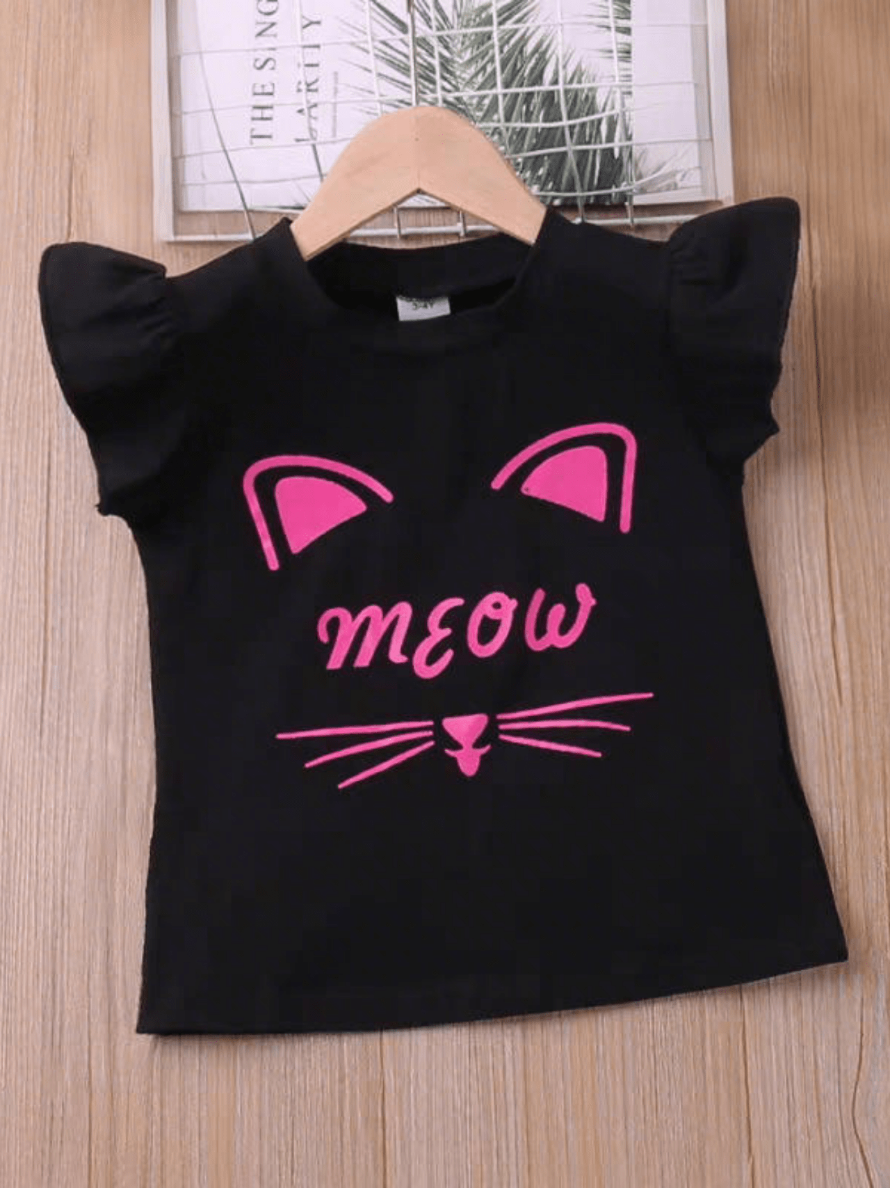"Meow" Cat & Bow Skirt Set For Baby