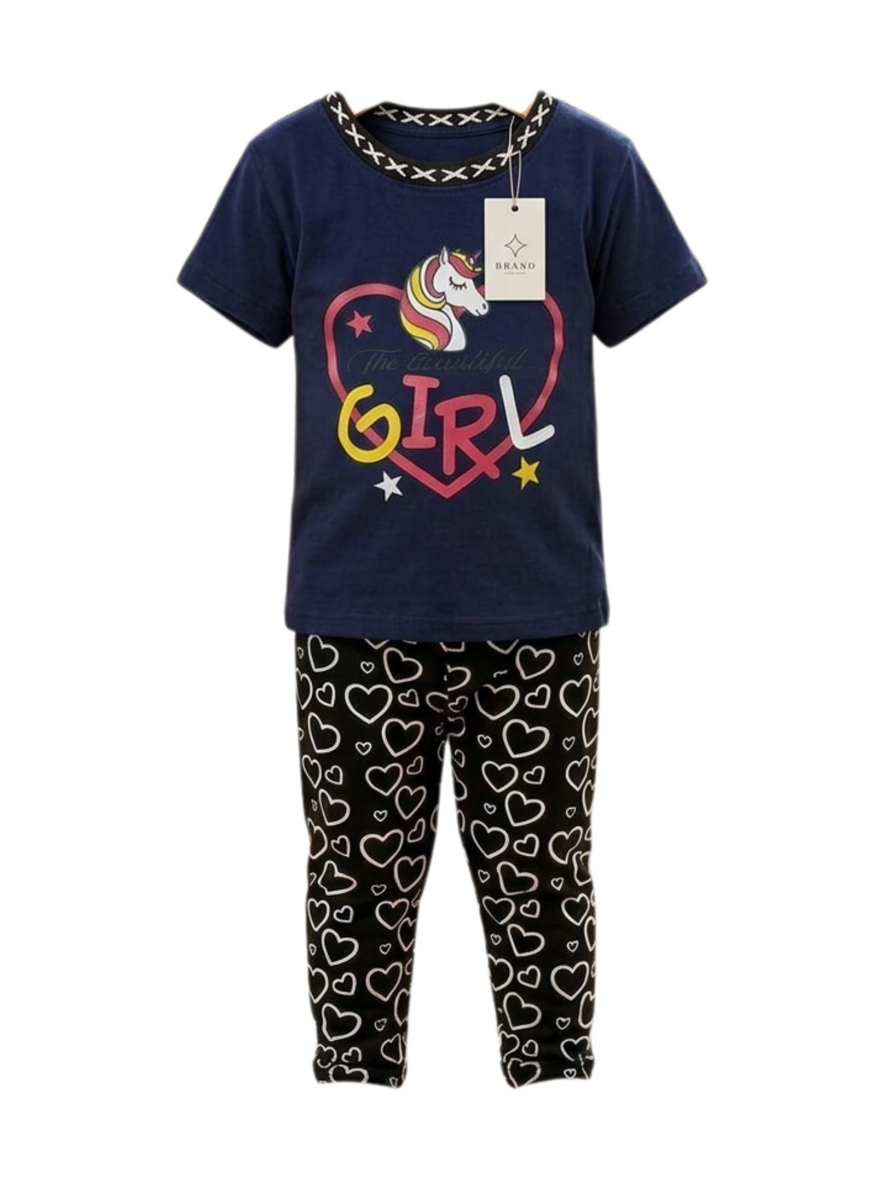 Unicorn Heart Navy Set