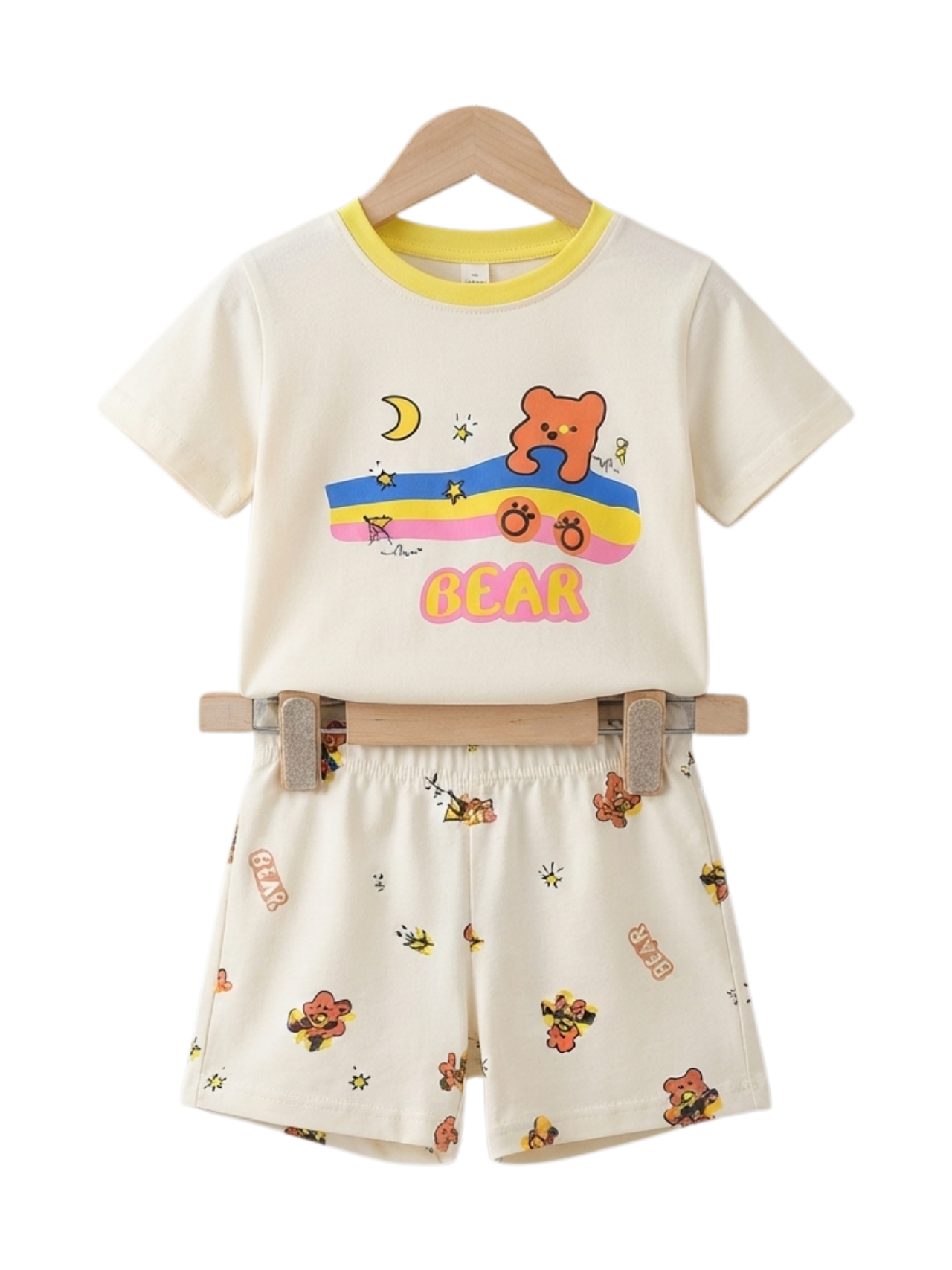 Rainbow Bear Tee Set