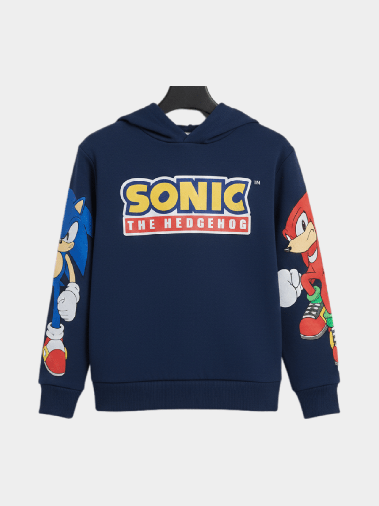 Sonic The Hedgehog & Knuckles Boys Navy Hoodie