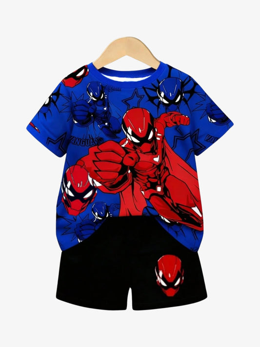 Spiderman Blue T-Shirt Set
