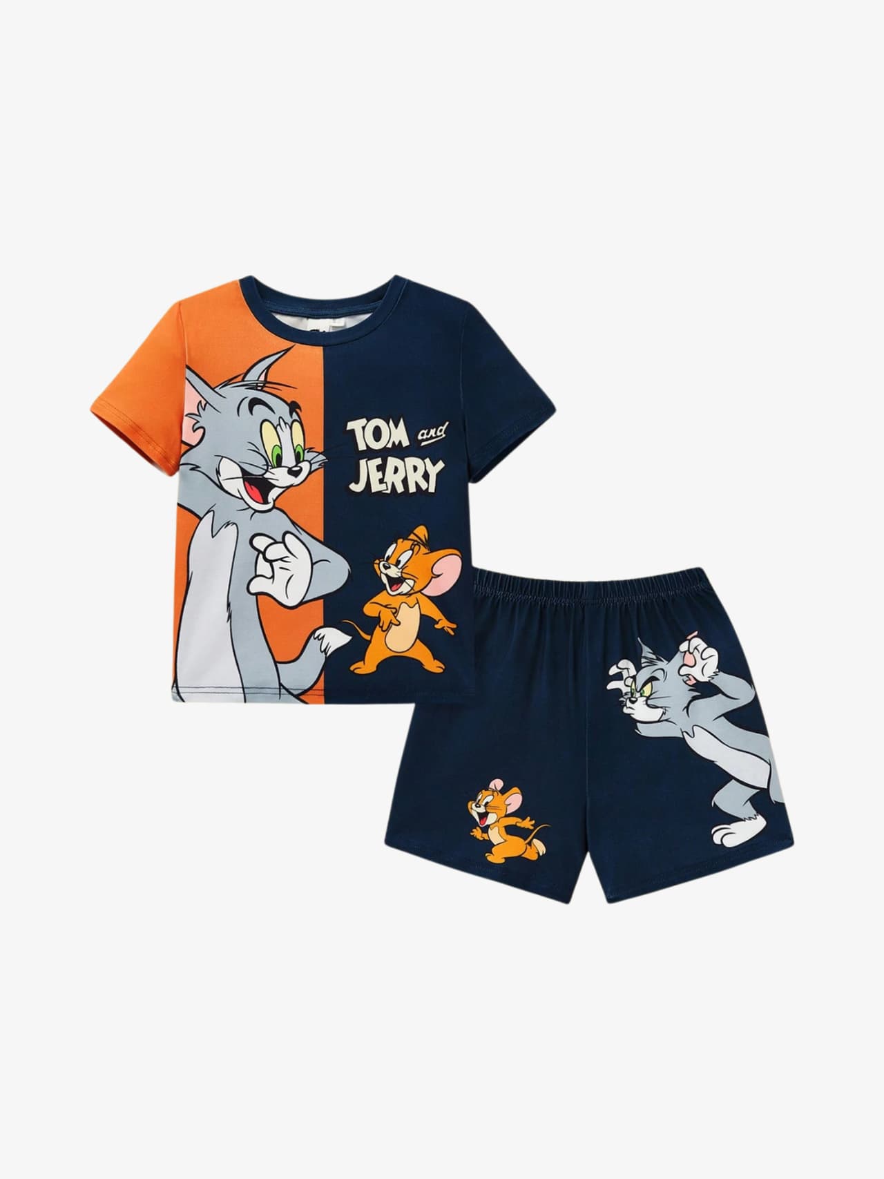 Tom & Jerry Orange T-Shirt Set