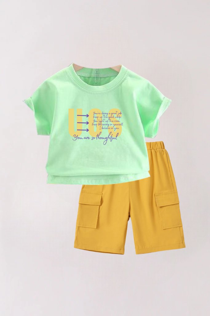 2 Piece Stylish T-shirt Set For Boy