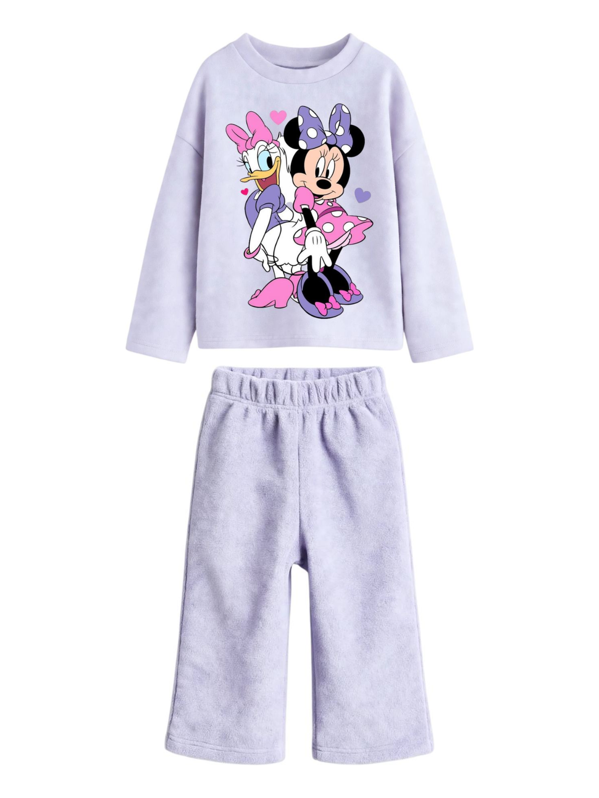Minnie & Daisy Sweatshirt & Wide-Leg Pants Set - Lavender (0mths-2yrs)