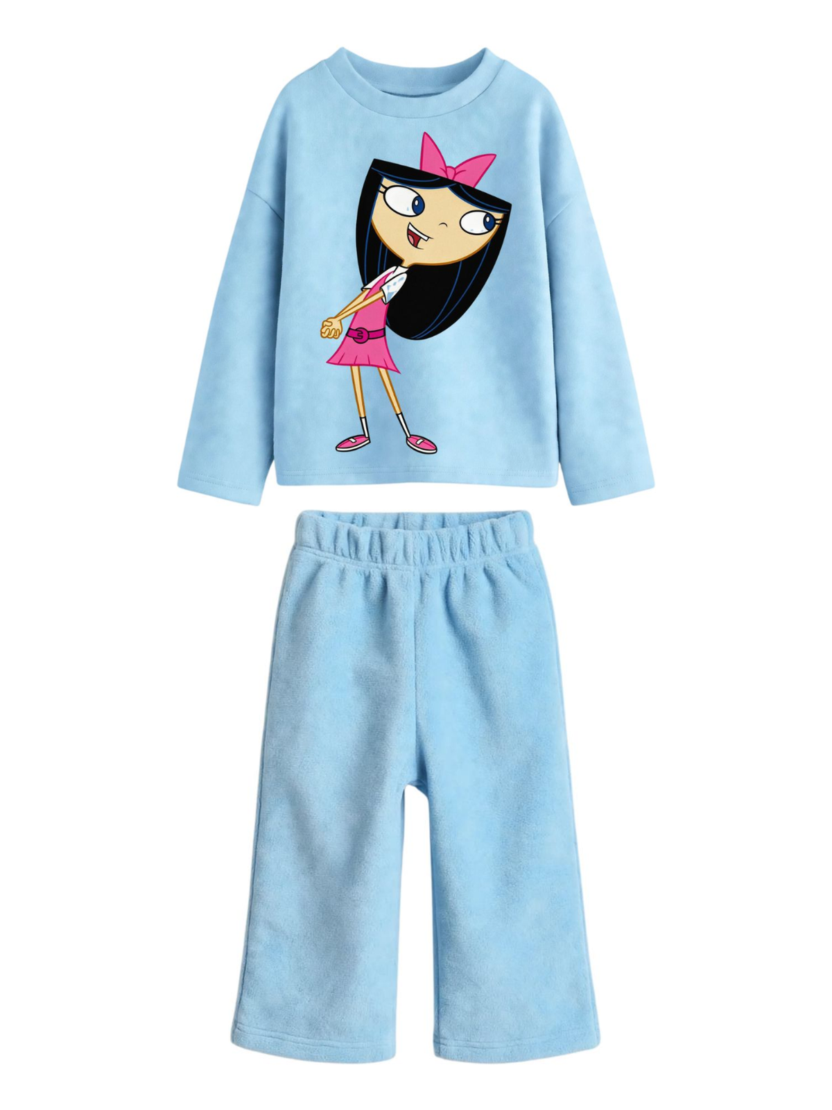 Isabella Phineas and Ferb Sweatshirt & Wide-Leg Pants Set - Sky Blue (0mths-2yrs)