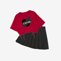 2 Piece Stylish Skirt Set For Girl (6mths-6yrs)