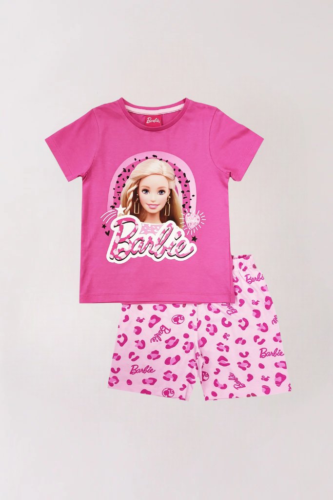 2pcs Barbie Printed T-shirt & Pant Set