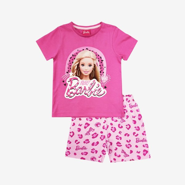 2pcs Barbie Printed T - shirt & Pant Set