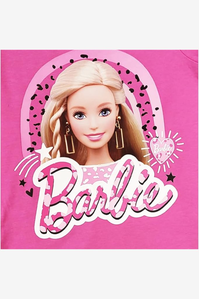 2pcs Barbie Printed T-shirt & Pant Set