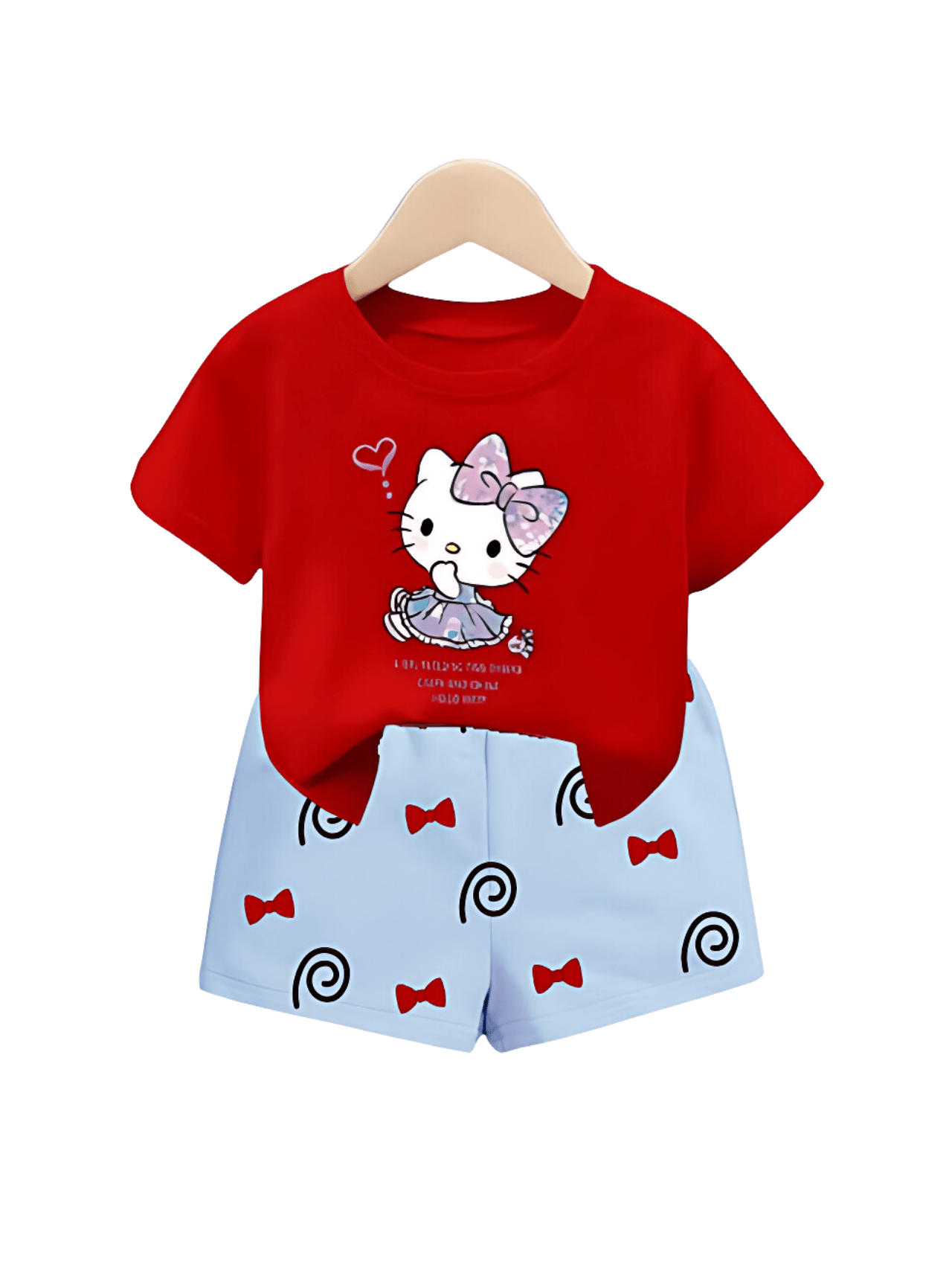 2pcs Doll T-shirt Set For Girl (6mths - 6yrs)