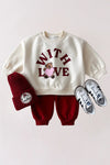 2pcs Kids Boys Sweatshirt & Joggers Set