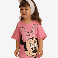 2pcs Minnie Mouse Drop Shoulder T-shirt Set For Kid Girl (6mths - 6yrs)