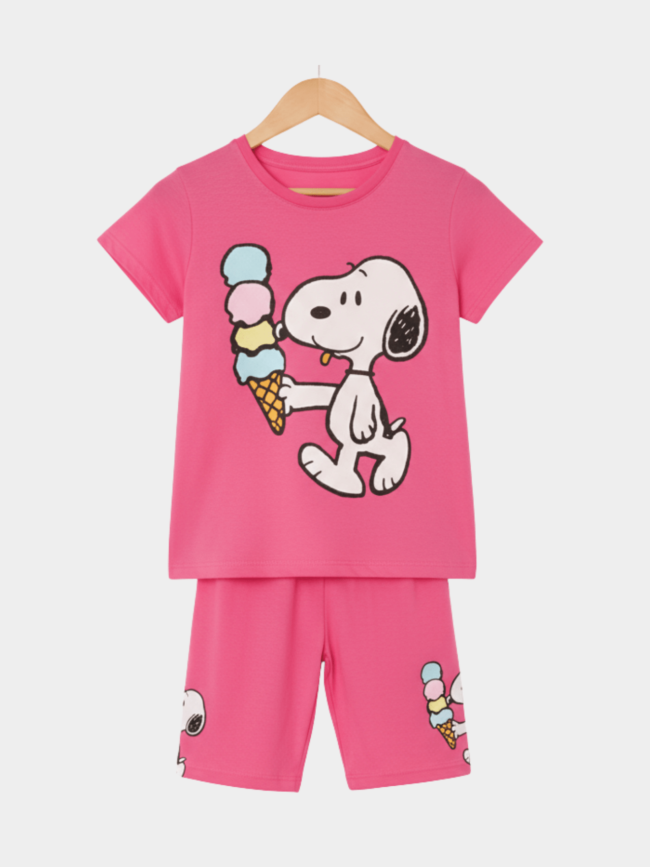 2pcs Minnie Mouse Drop Shoulder T-shirt Set For Kid Girl (6mths - 6yrs)