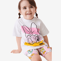 2pcs Minnie Mouse Drop Shoulder T-shirt Set For Kid Girl (6mths - 6yrs)
