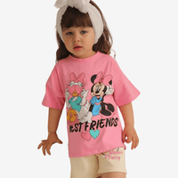 2pcs Minnie Mouse Drop Shoulder T-shirt Set For Kid Girl (6mths - 6yrs)